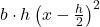 b \cdot h \left( x - \frac{h}{2} \right)^2