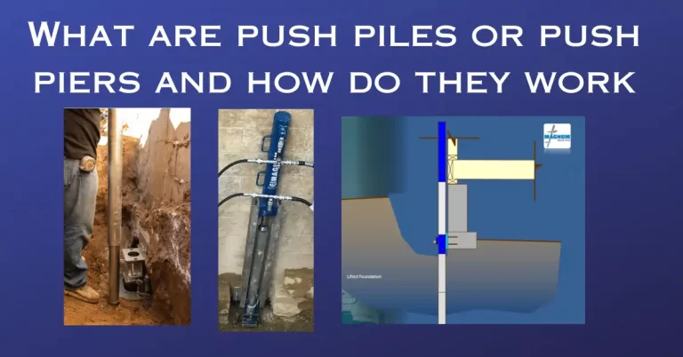 What are push piles or push piers and how do work