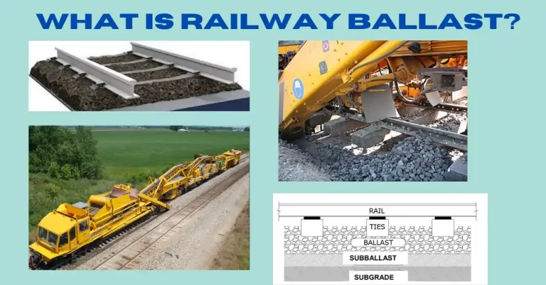 What is railway ballast?